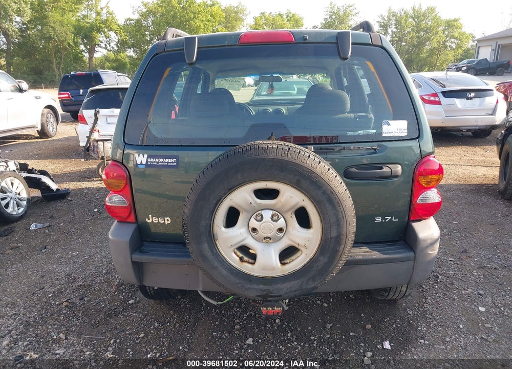 2003 JEEP LIBERTY SPORT VIN: 1J4GK48K63W608655