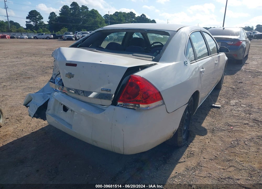 2008 CHEVROLET IMPALA LS VIN: 2G1WB55K481269817