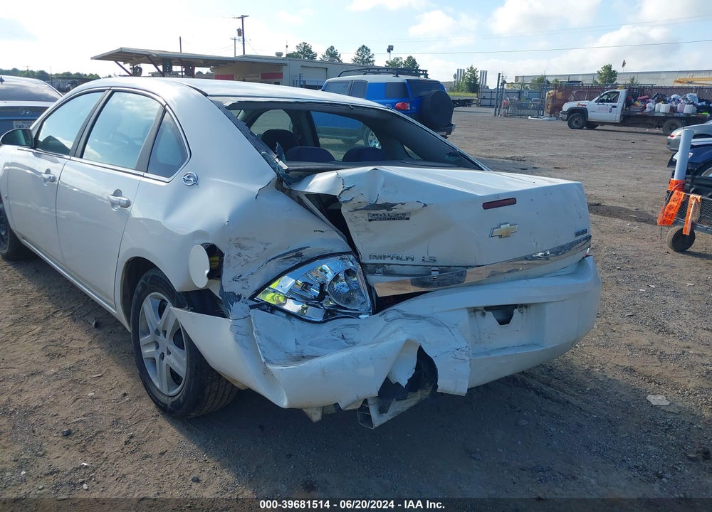 2008 CHEVROLET IMPALA LS VIN: 2G1WB55K481269817
