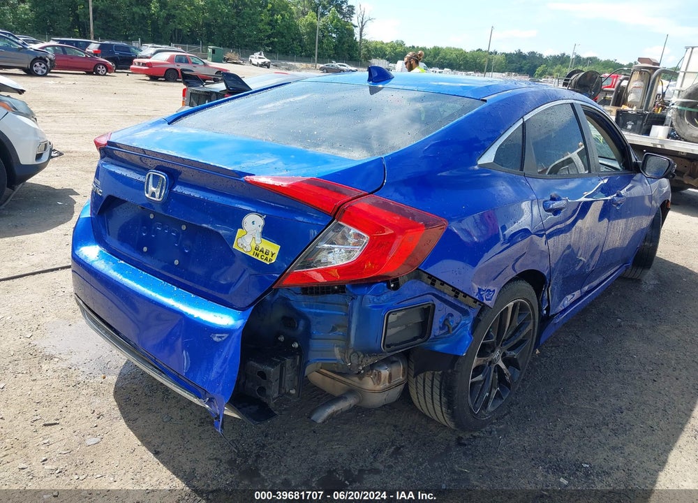 2020 HONDA CIVIC EX VIN: 19XFC1F38LE220006