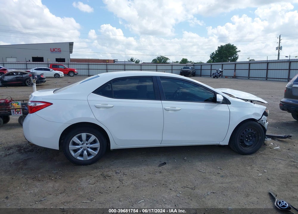 2014 TOYOTA COROLLA LE VIN: 2T1BURHE2EC177695
