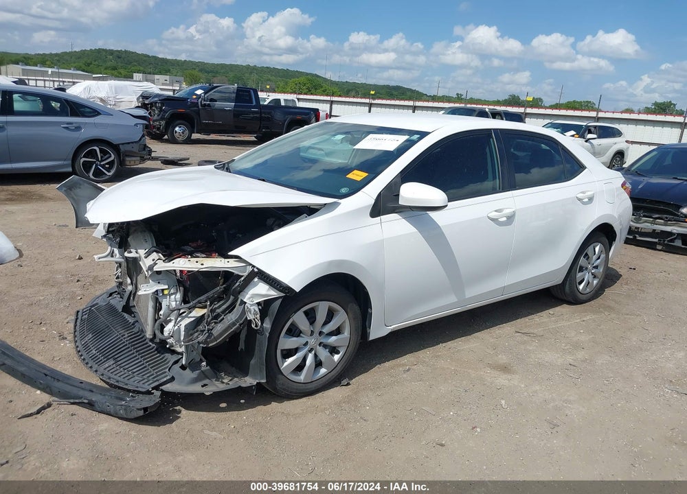 2014 TOYOTA COROLLA LE VIN: 2T1BURHE2EC177695