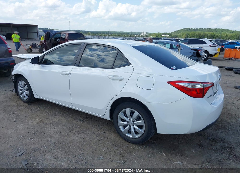 2014 TOYOTA COROLLA LE VIN: 2T1BURHE2EC177695