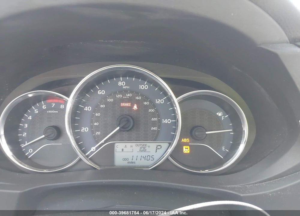 2014 TOYOTA COROLLA LE VIN: 2T1BURHE2EC177695