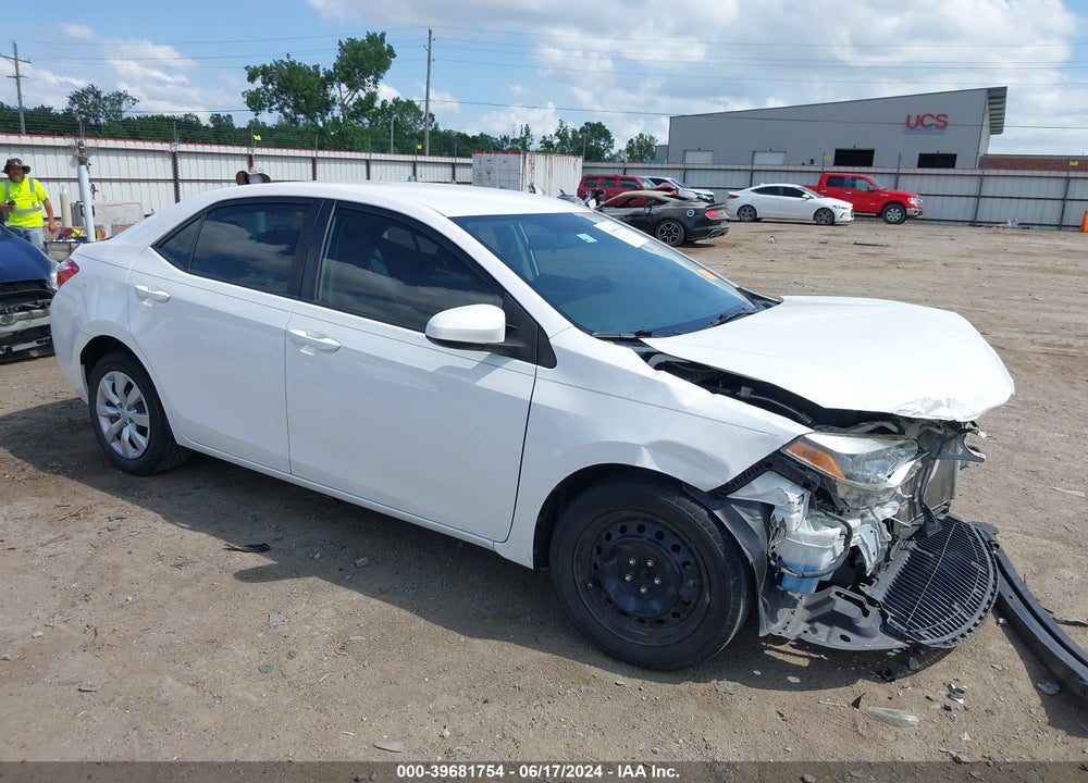 2014 TOYOTA COROLLA LE VIN: 2T1BURHE2EC177695