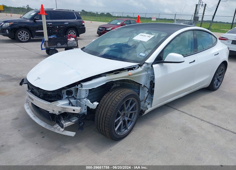2022 TESLA MODEL 3 LONG RANGE DUAL MOTOR ALL-WHEEL DRIVE VIN: 5YJ3E1EB3NF115649