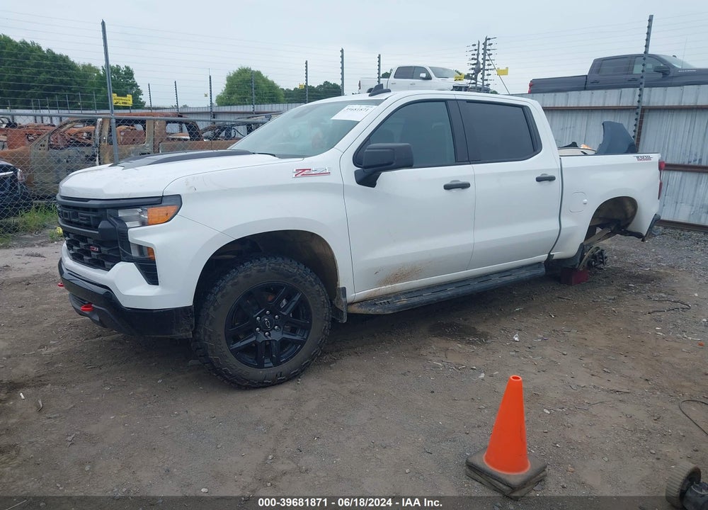2023 CHEVROLET SILVERADO 1500 4WD SHORT BED CUSTOM TRAIL BOSS VIN: 3GCUDCED0PG215659