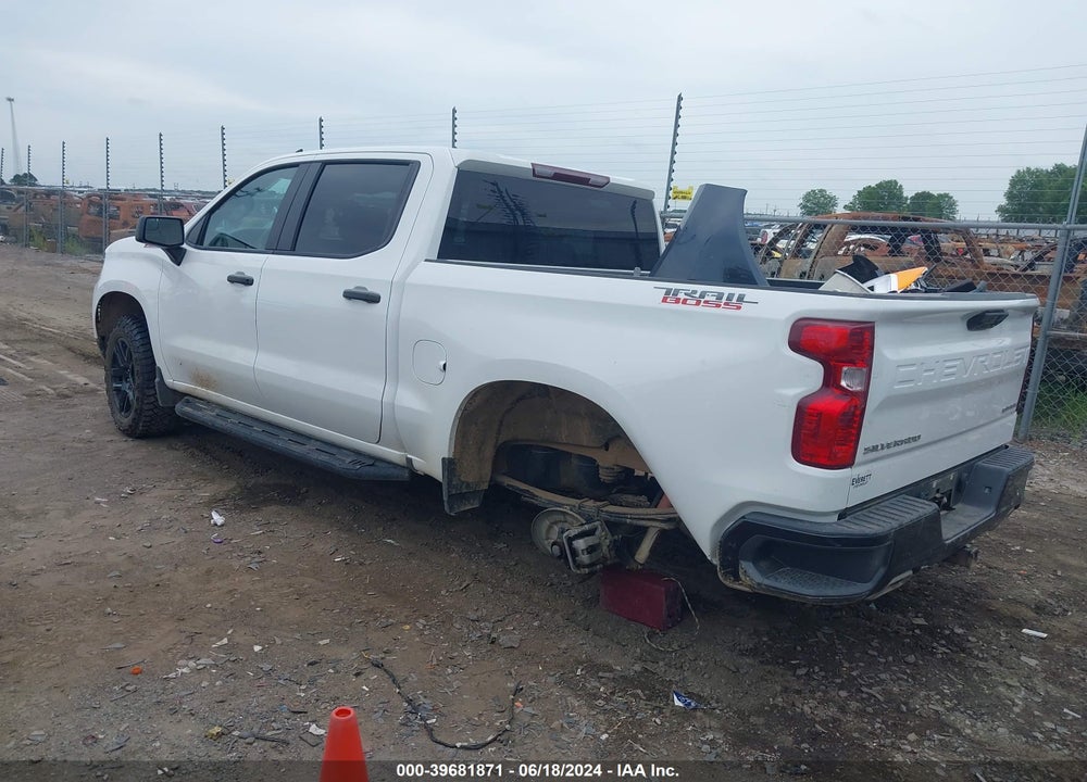 2023 CHEVROLET SILVERADO 1500 4WD SHORT BED CUSTOM TRAIL BOSS VIN: 3GCUDCED0PG215659