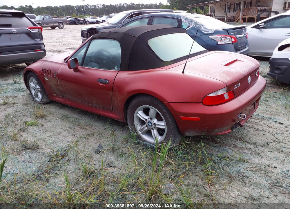 2000 BMW Z3 2.3 VIN: WBACH9345YLF91283
