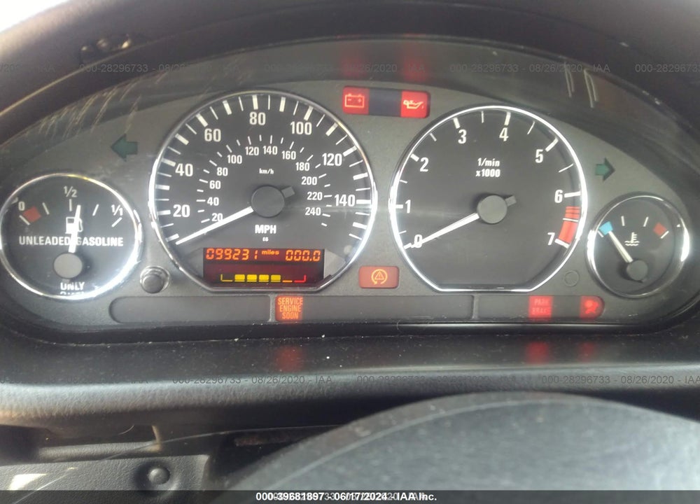 2000 BMW Z3 2.3 VIN: WBACH9345YLF91283