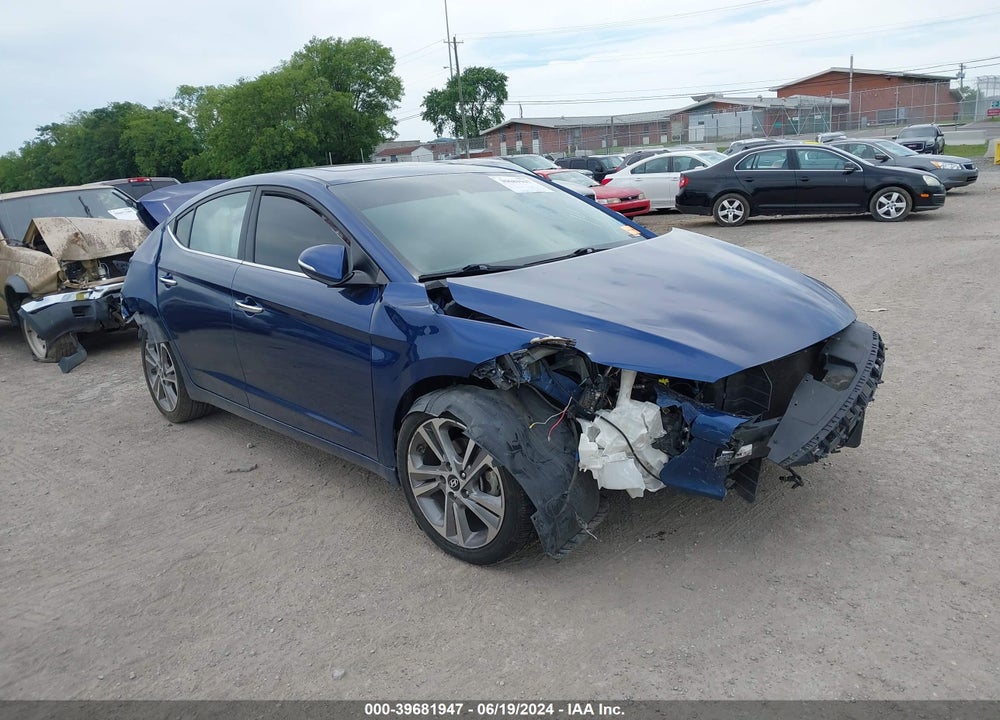 2017 HYUNDAI ELANTRA LIMITED VIN: 5NPD84LF0HH081923