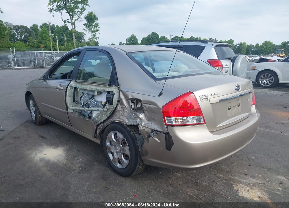 2008 KIA SPECTRA EX VIN: KNAFE121685532470