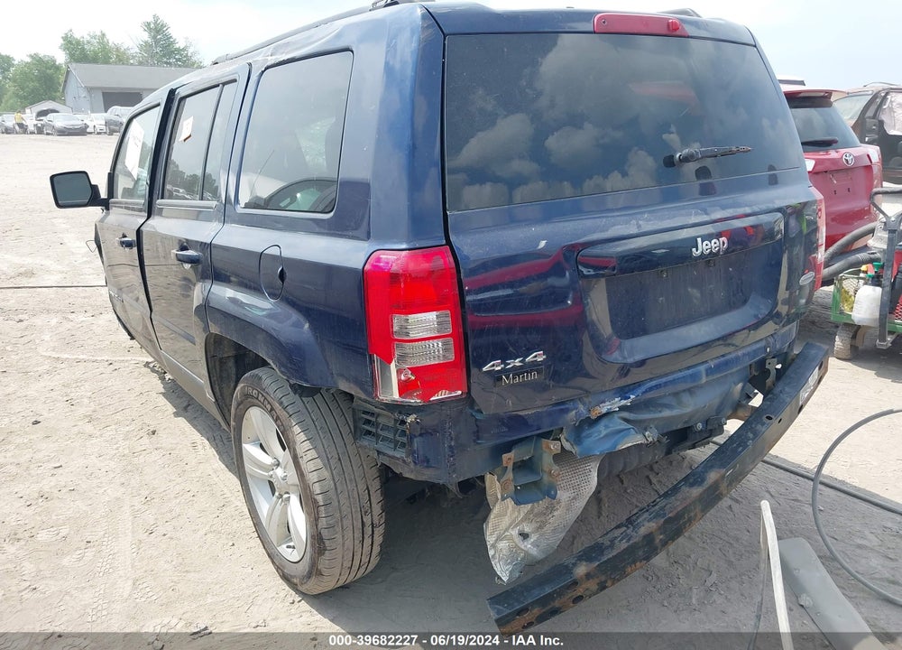 2016 JEEP PATRIOT LATITUDE VIN: 1C4NJRFB6GD500621