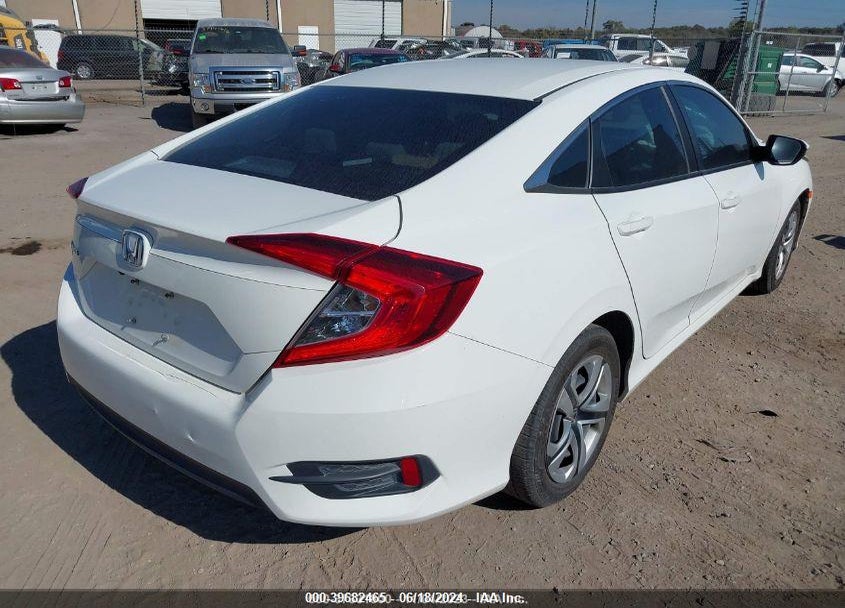 2018 HONDA CIVIC LX VIN: 2HGFC2F54JH601796