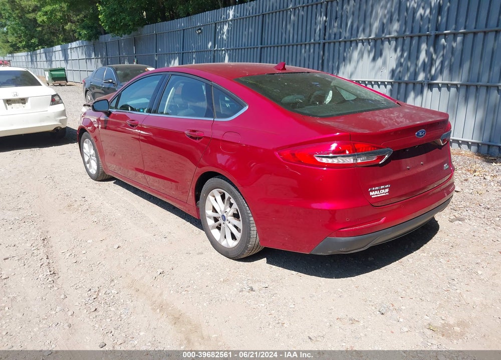 2019 FORD FUSION SE VIN: 3FA6P0HD2KR245548