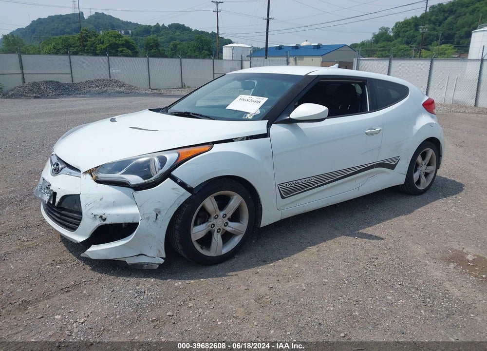 2014 HYUNDAI VELOSTER BASE W/BLACK VIN: KMHTC6AD2EU184524