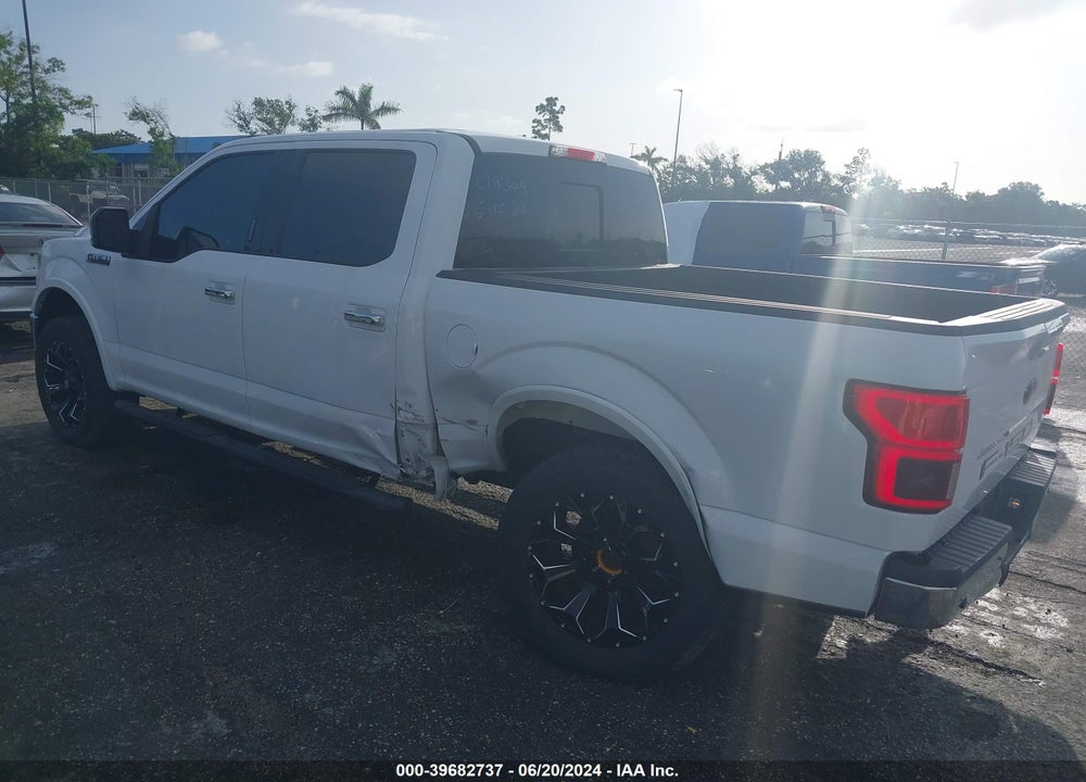 2018 FORD F-150 LARIAT VIN: 1FTEW1CG4JKC19309