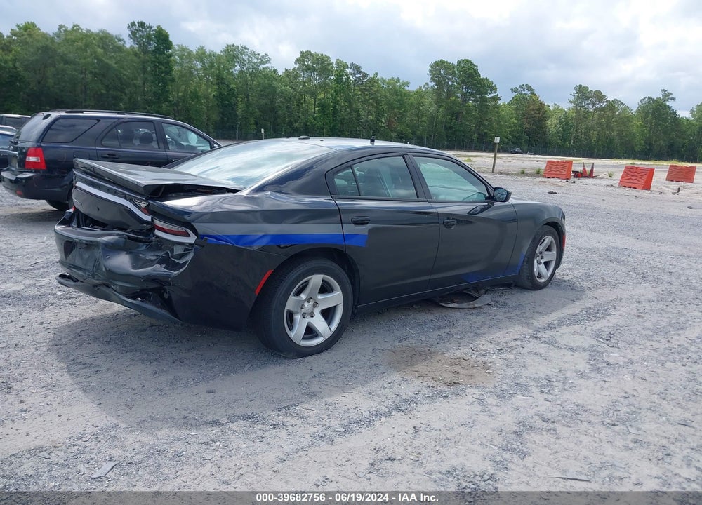 2019 DODGE CHARGER POLICE RWD VIN: 2C3CDXAT7KH567960