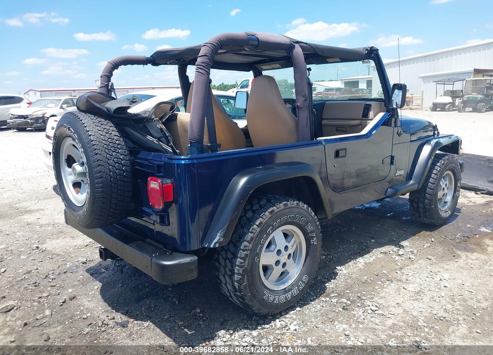 2000 JEEP WRANGLER SE VIN: 1J4FA29P6YP765813