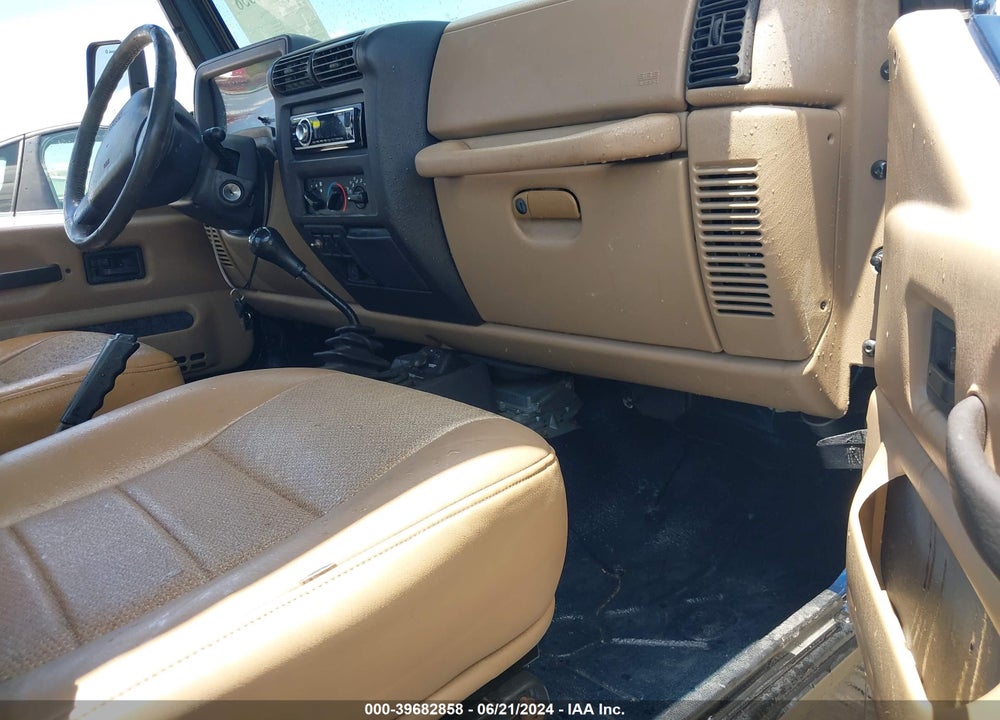 2000 JEEP WRANGLER SE VIN: 1J4FA29P6YP765813