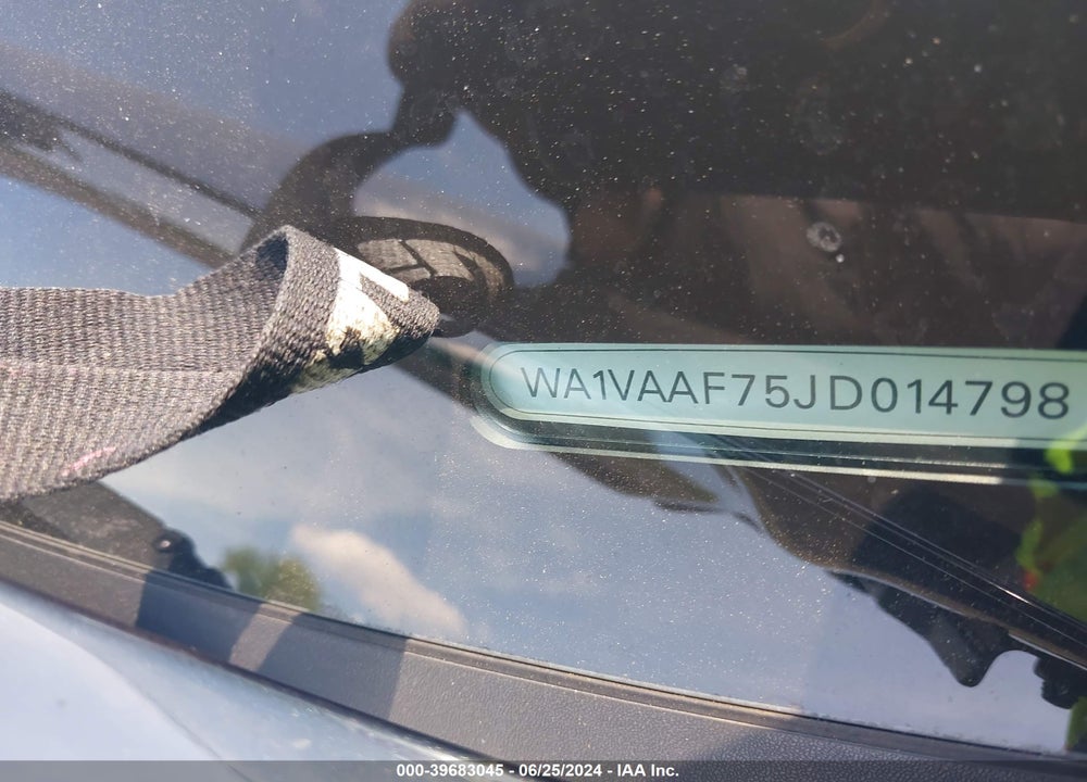 2018 AUDI Q7 3.0T PREMIUM VIN: WA1VAAF75JD014798