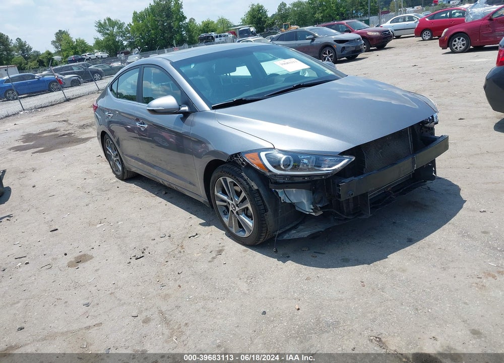 2017 HYUNDAI ELANTRA LIMITED VIN: KMHD84LF8HU195346