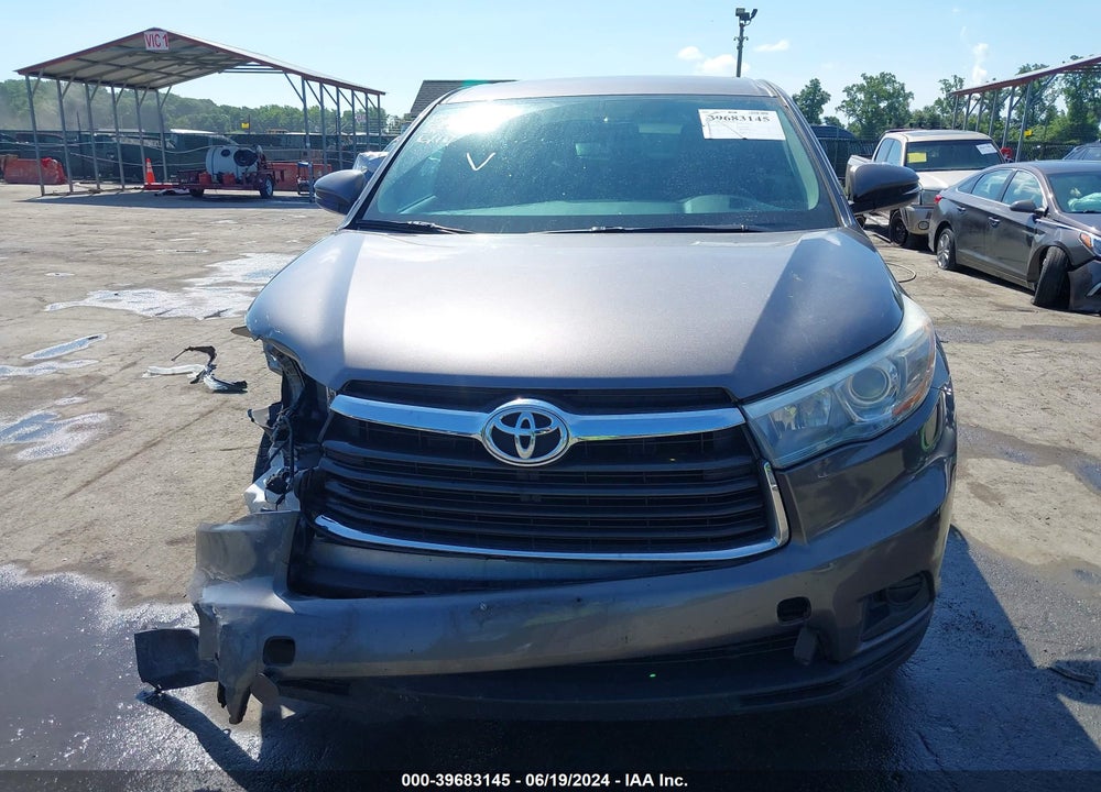 2016 TOYOTA HIGHLANDER LE VIN: 5TDZARFHXGS019121