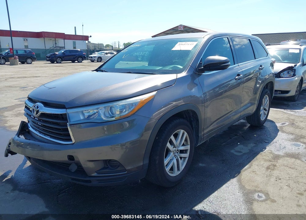 2016 TOYOTA HIGHLANDER LE VIN: 5TDZARFHXGS019121