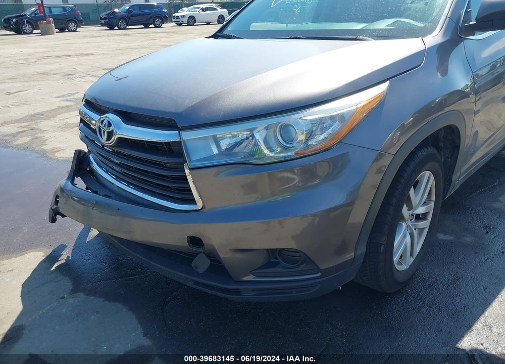 2016 TOYOTA HIGHLANDER LE VIN: 5TDZARFHXGS019121