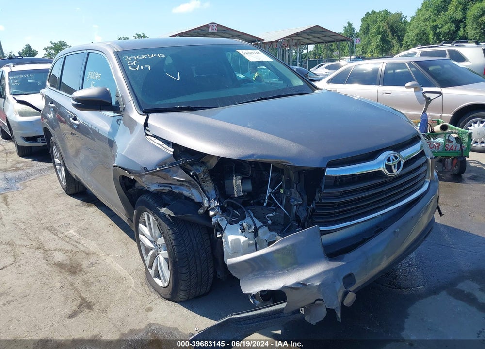 2016 TOYOTA HIGHLANDER LE VIN: 5TDZARFHXGS019121