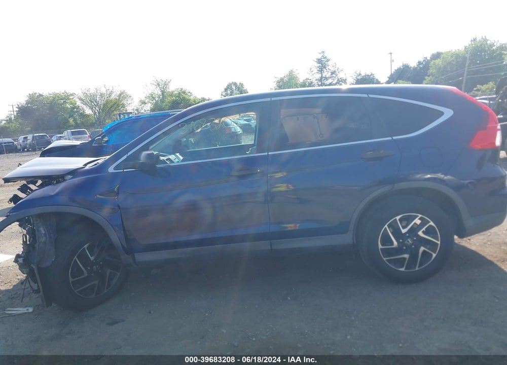 2016 HONDA CR-V SE VIN: 2HKRM3H49GH514866