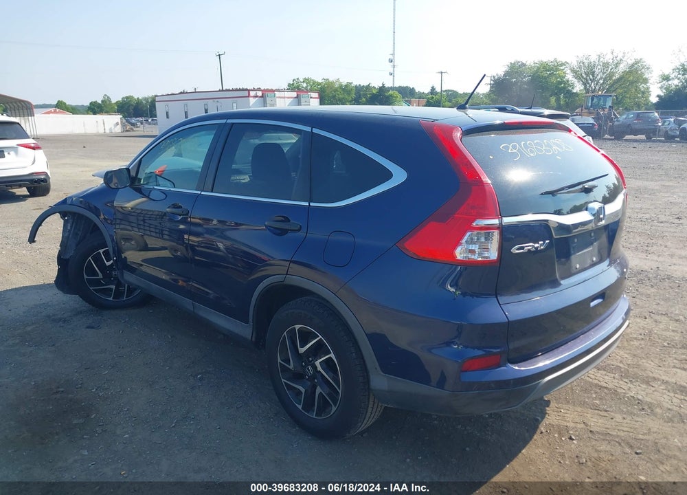 2016 HONDA CR-V SE VIN: 2HKRM3H49GH514866
