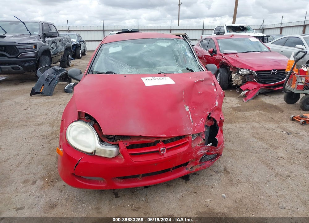 2002 DODGE NEON VIN: 1B3ES26C92D636300