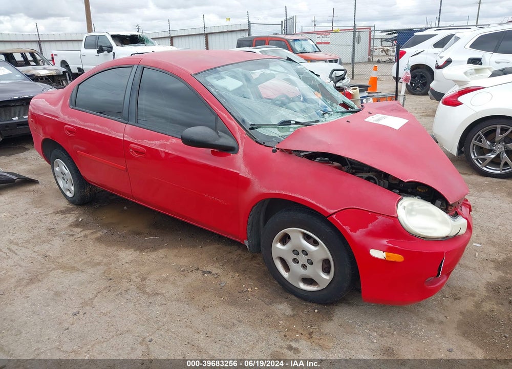 2002 DODGE NEON VIN: 1B3ES26C92D636300