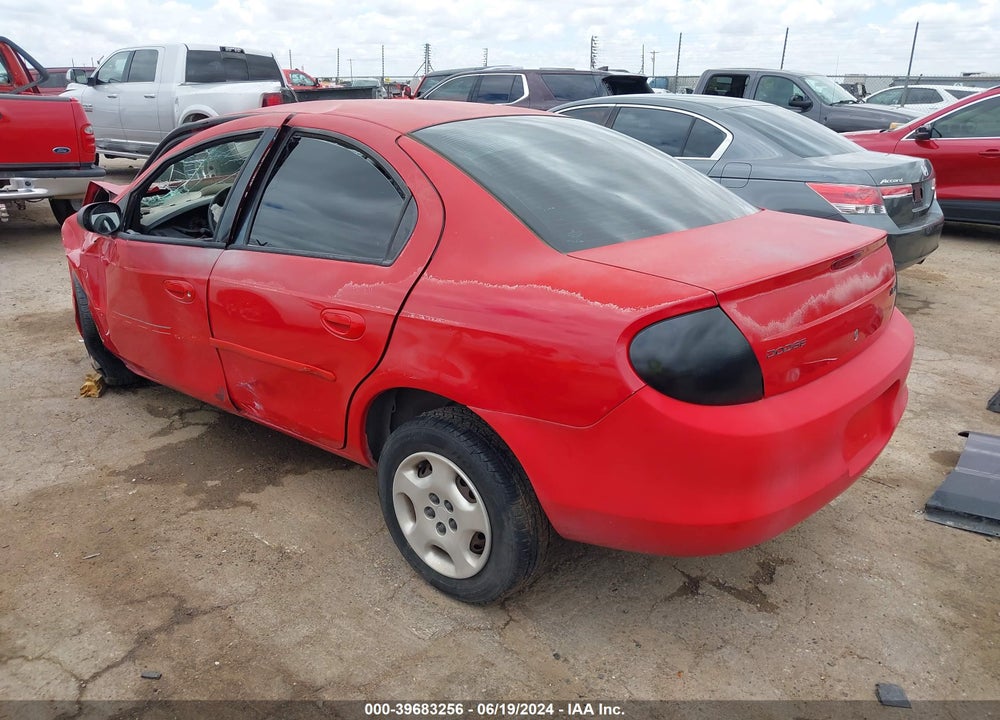 2002 DODGE NEON VIN: 1B3ES26C92D636300