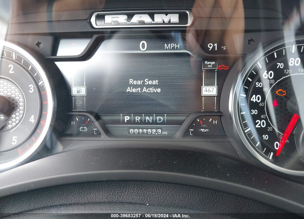 2024 RAM 2500 BIG HORN 4X4 6'4 BOX VIN: 3C6UR5DL4RG309754