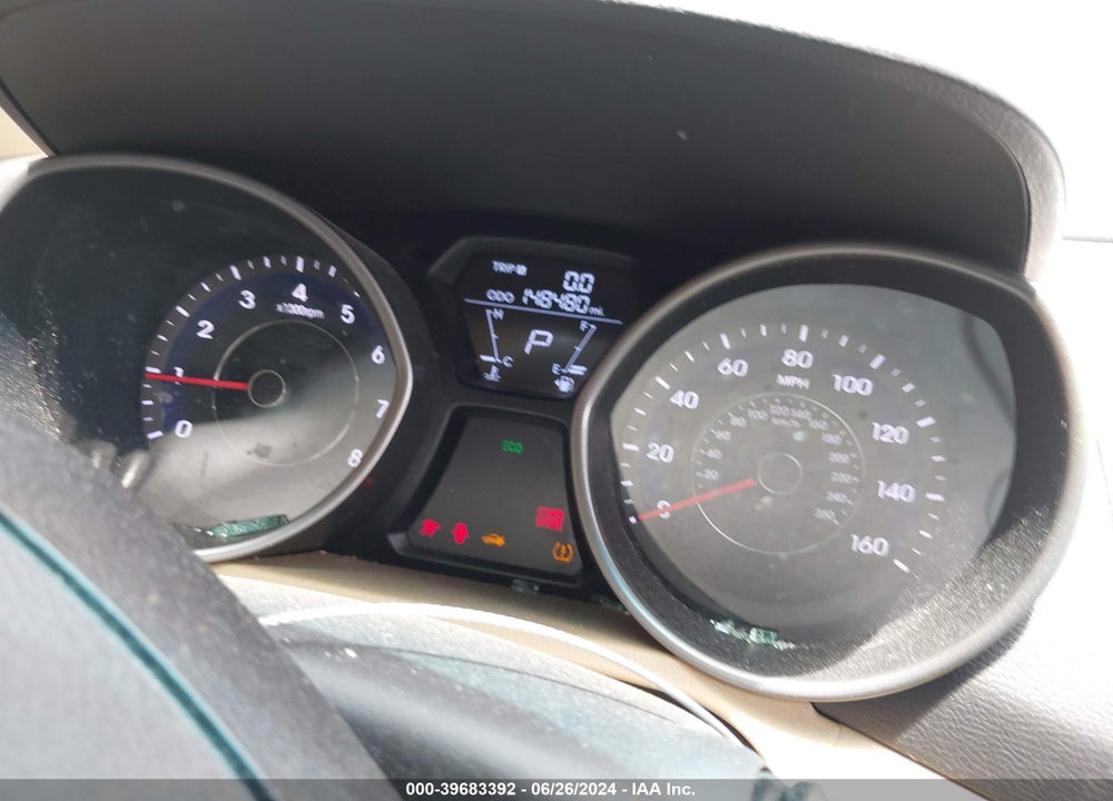 2013 HYUNDAI ELANTRA GLS VIN: 5NPDH4AE7DH338659