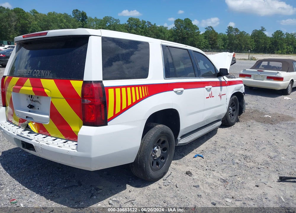 2016 CHEVROLET TAHOE COMMERCIAL FLEET VIN: 1GNLCDEC4GR116135