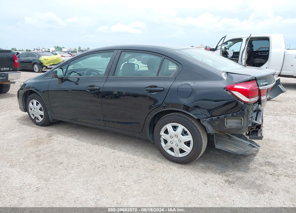 2013 HONDA CIVIC LX VIN: 19XFB2F55DE044141