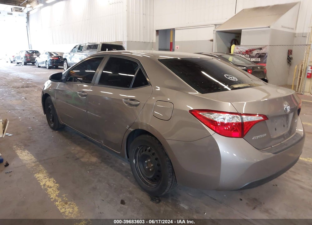 2015 TOYOTA COROLLA LE VIN: 2T1BURHE5FC347498