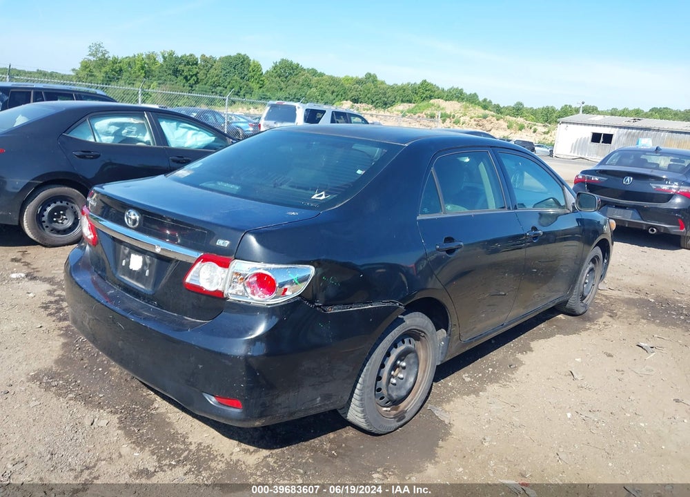 2013 TOYOTA COROLLA LE VIN: 2T1BU4EE1DC974400