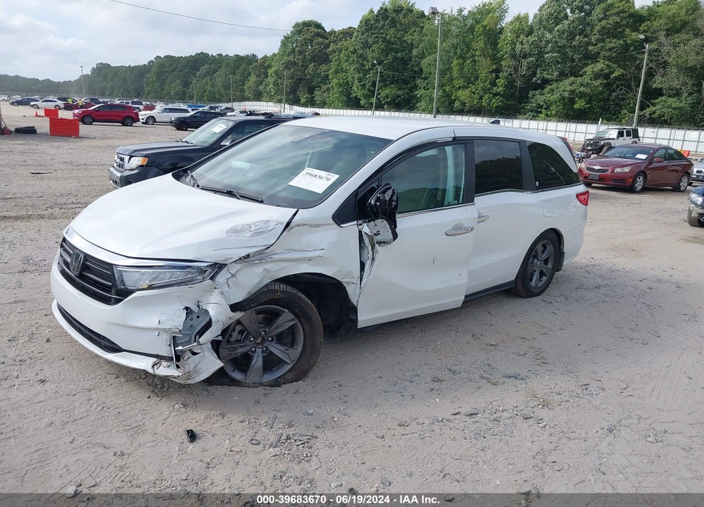 2022 HONDA ODYSSEY EX VIN: 5FNRL6H51NB003208
