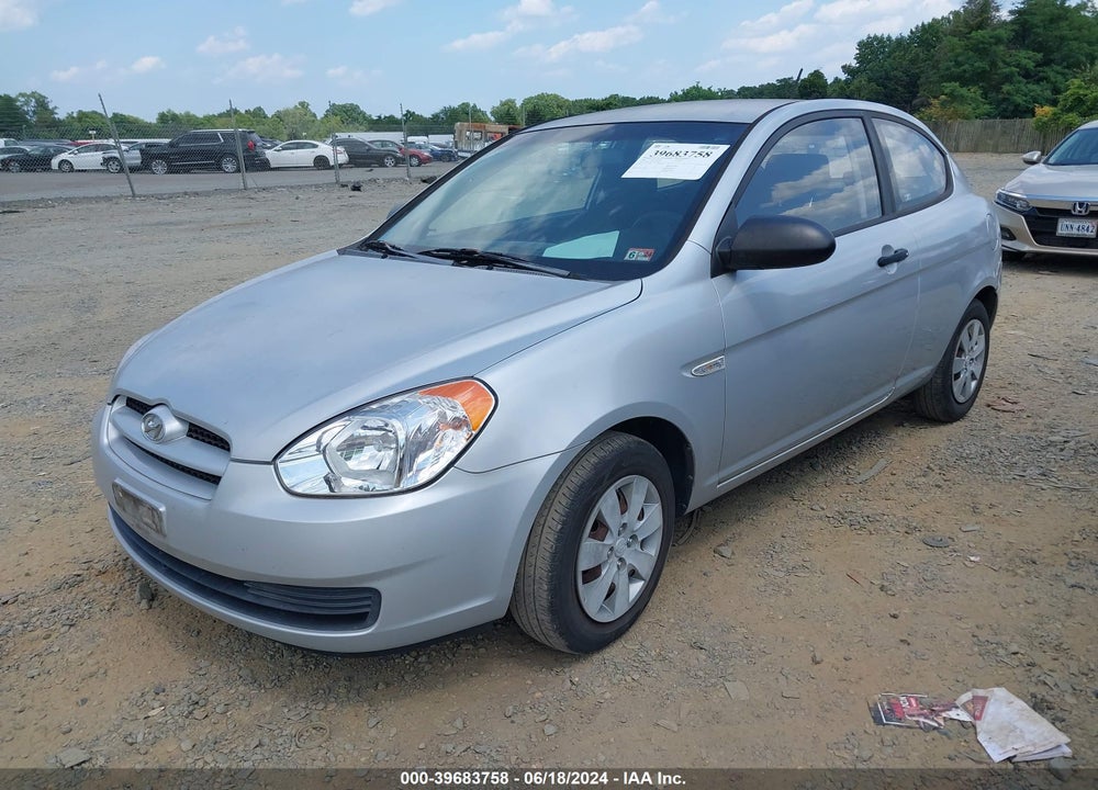 2008 HYUNDAI ACCENT GS VIN: KMHCM36C78U075413