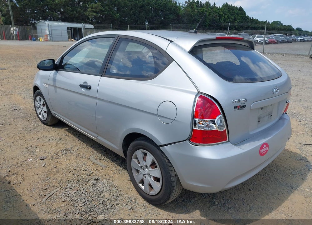 2008 HYUNDAI ACCENT GS VIN: KMHCM36C78U075413
