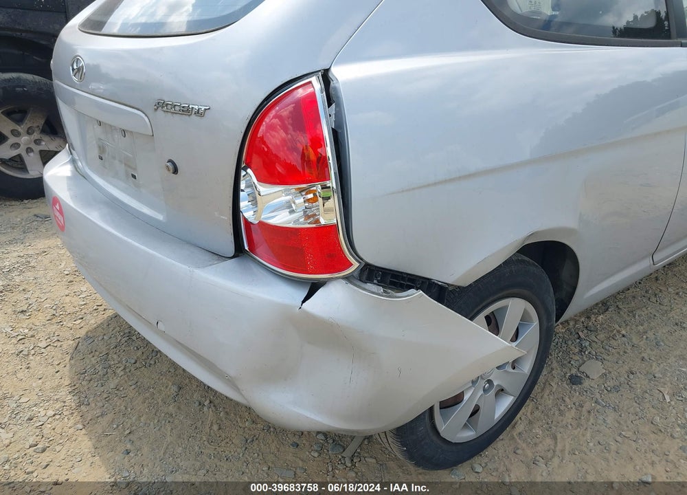 2008 HYUNDAI ACCENT GS VIN: KMHCM36C78U075413