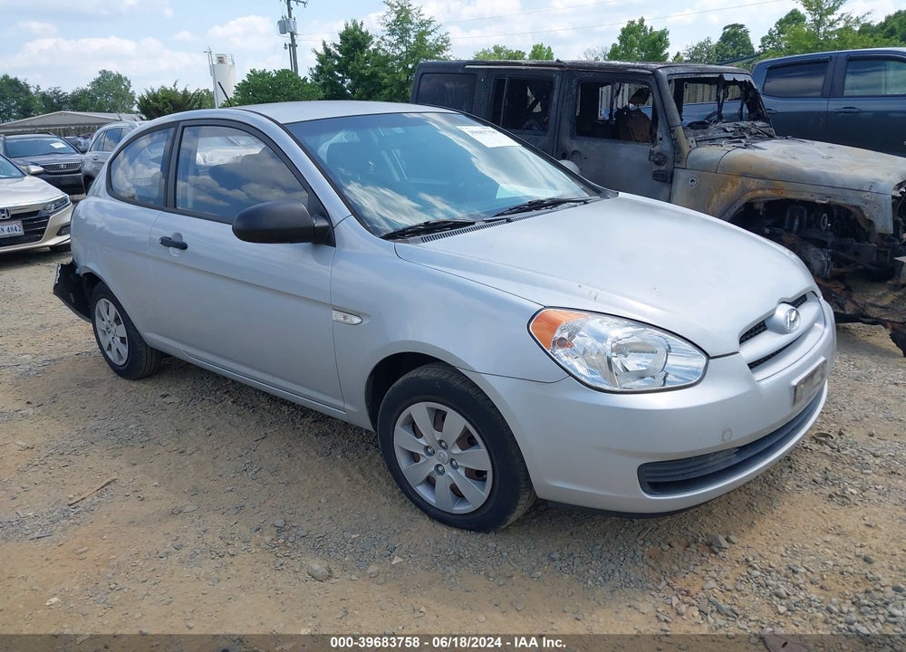 2008 HYUNDAI ACCENT GS VIN: KMHCM36C78U075413
