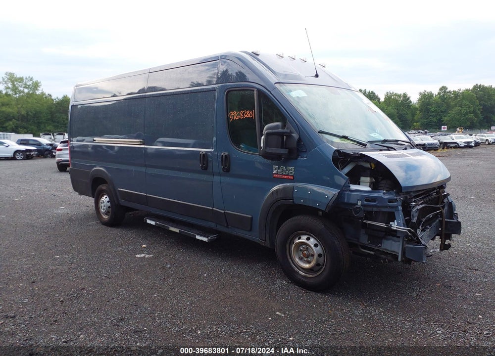 2019 RAM PROMASTER 3500 CARGO VAN HIGH ROOF 159 WB EXT VIN: 3C6URVJG1KE553645