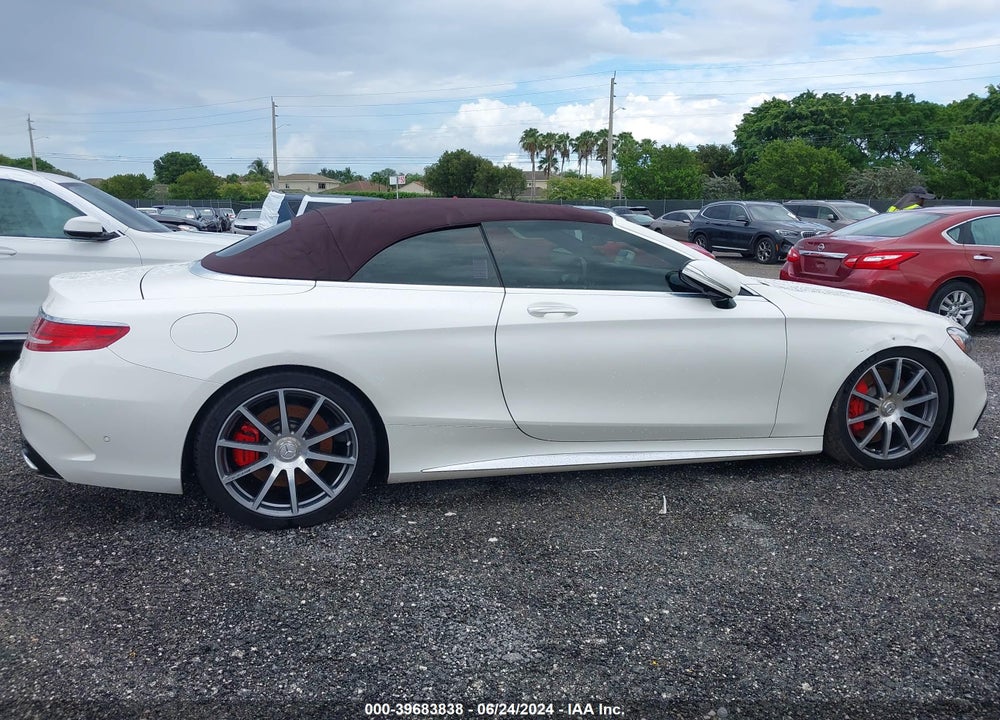 2017 MERCEDES-BENZ AMG S 63 4MATIC VIN: WDDXK7JB9HA020955