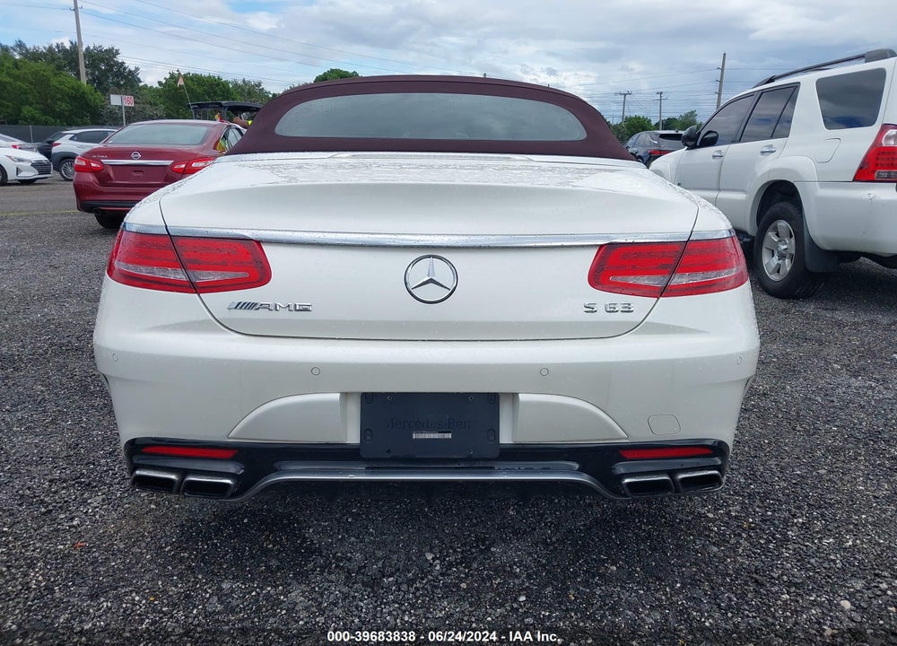 2017 MERCEDES-BENZ AMG S 63 4MATIC VIN: WDDXK7JB9HA020955