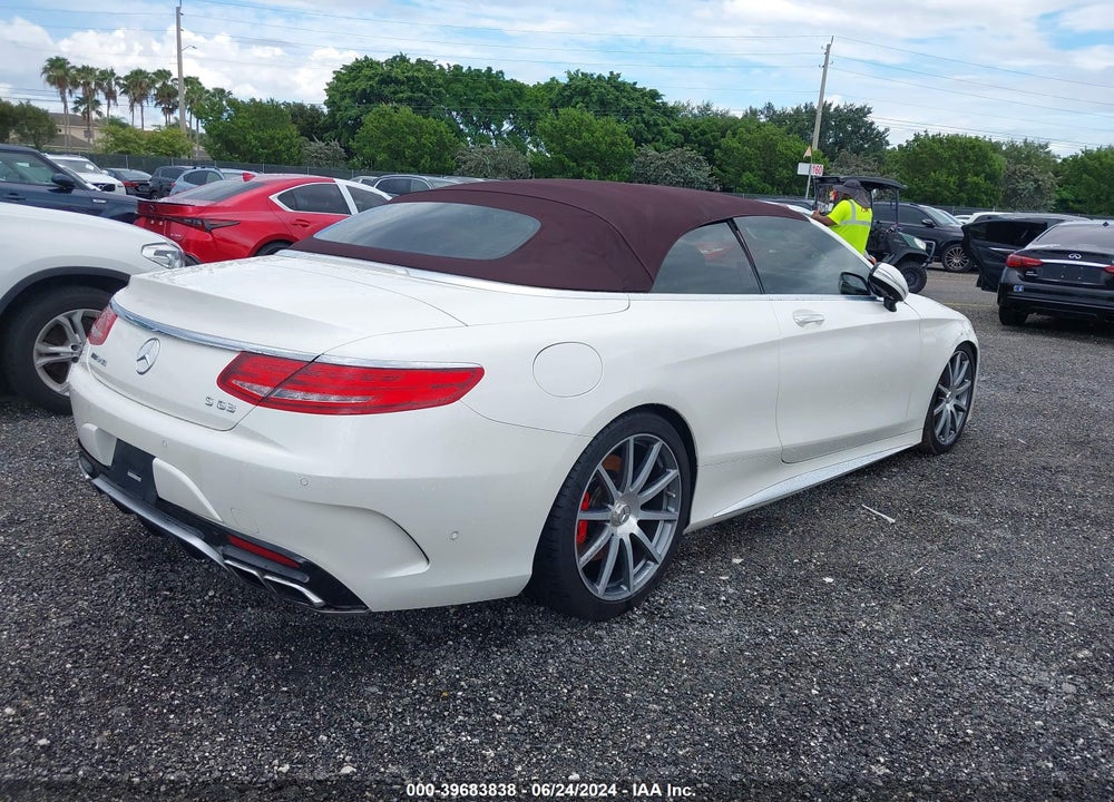 2017 MERCEDES-BENZ AMG S 63 4MATIC VIN: WDDXK7JB9HA020955